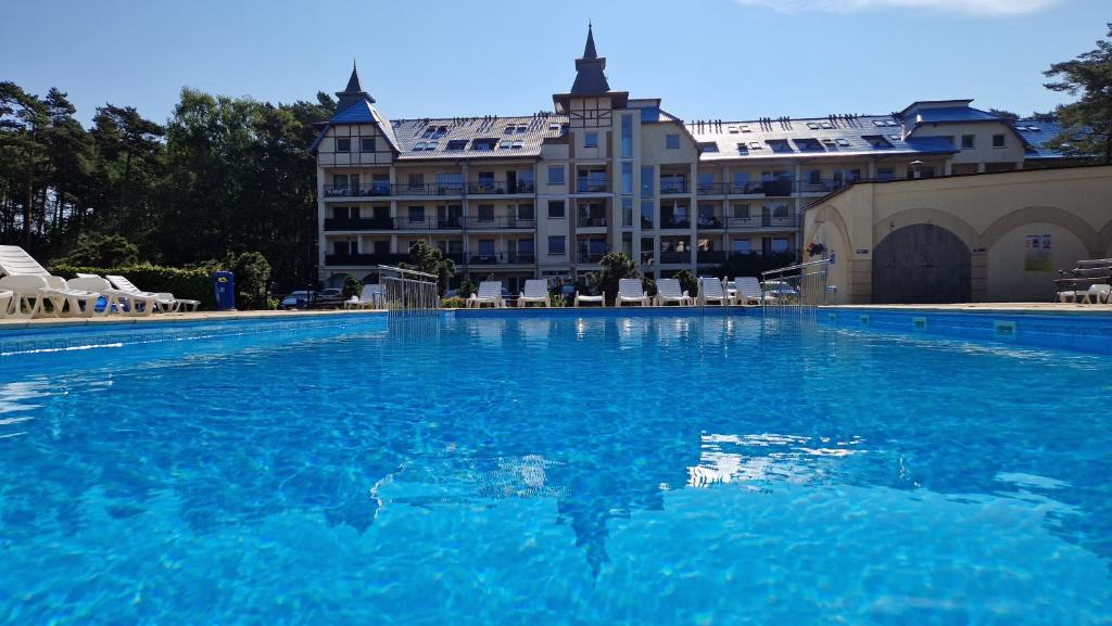 Poolen vid eller i närheten av Komfortowy Apartament w Blue Mare