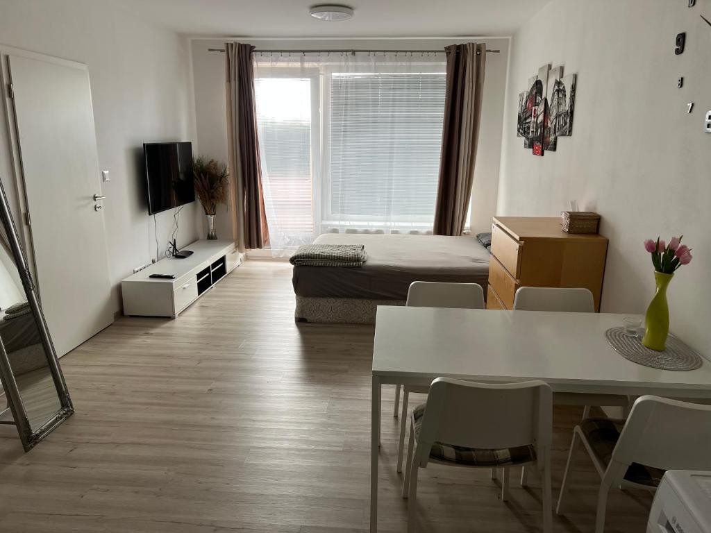 Un televizor și/sau centru de divertisment la Beautiful 2 Bedroom Apartment