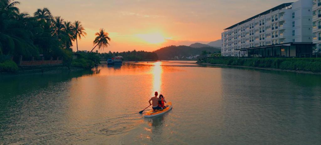 Landskap semula jadi dekat dengan resort