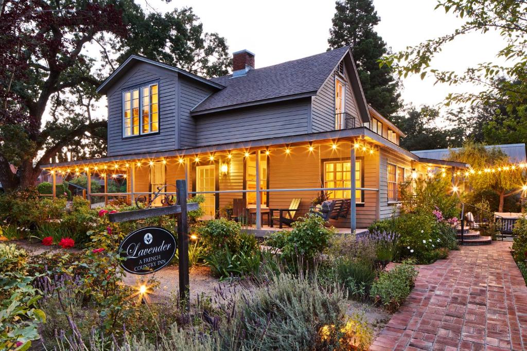 A garden outside Lavender, A Four Sisters Inn