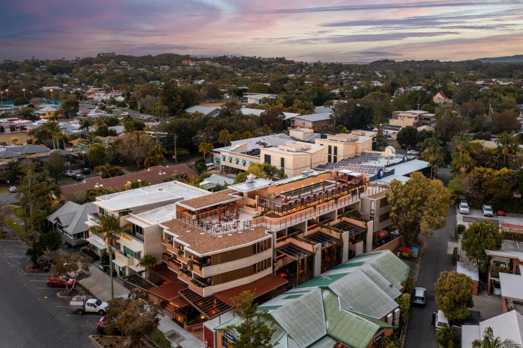 O edifício em que o hotel se localiza