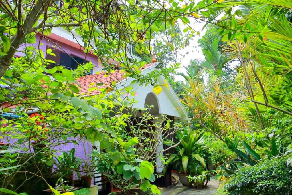 ptasi domek na środku ogrodu w obiekcie Bella Homestay Kerala w mieście Alappuzha