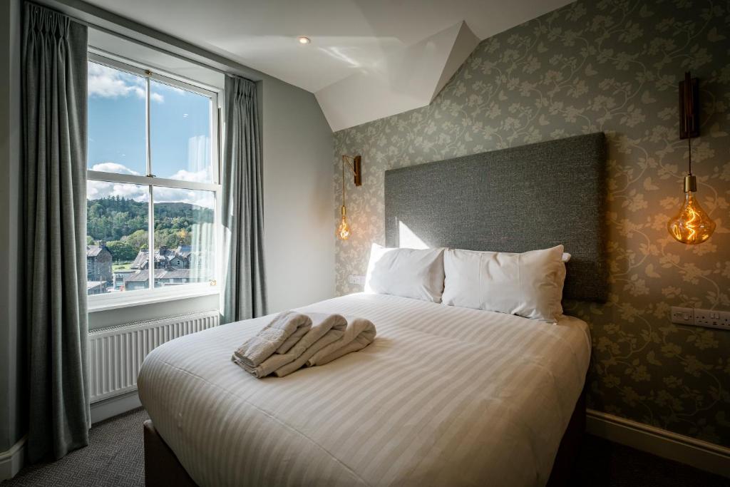 Giường trong phòng chung tại Ambleside Fell Rooms