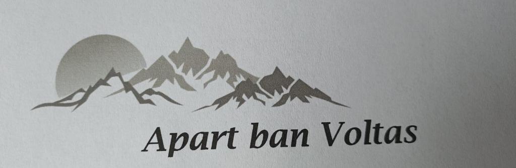 un disegno di una catena montuosa con le parole "agente ban violiates" di Apart ban Voltas a Umhausen