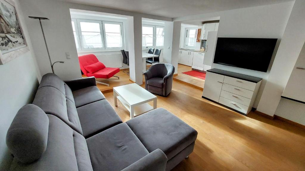 TV tai viihdekeskus majoituspaikassa Appartement Twin Peak Edelweiss