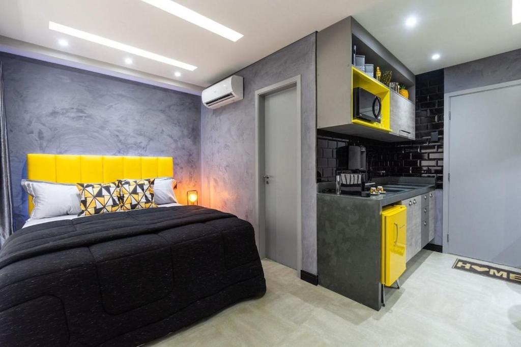 Dapur atau dapur kecil di MY512 - Bela Vista - Studio Moderno "Próx. a Paulista"