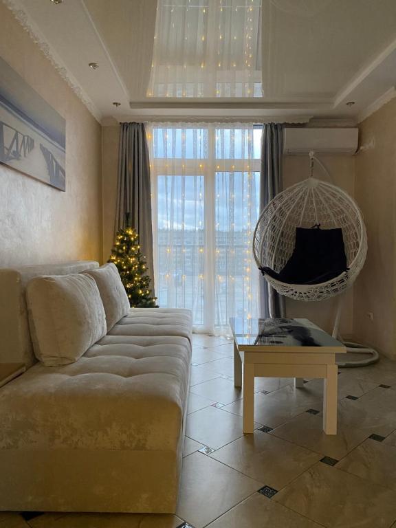 Гостиная зона в avalon apartment in Lviv