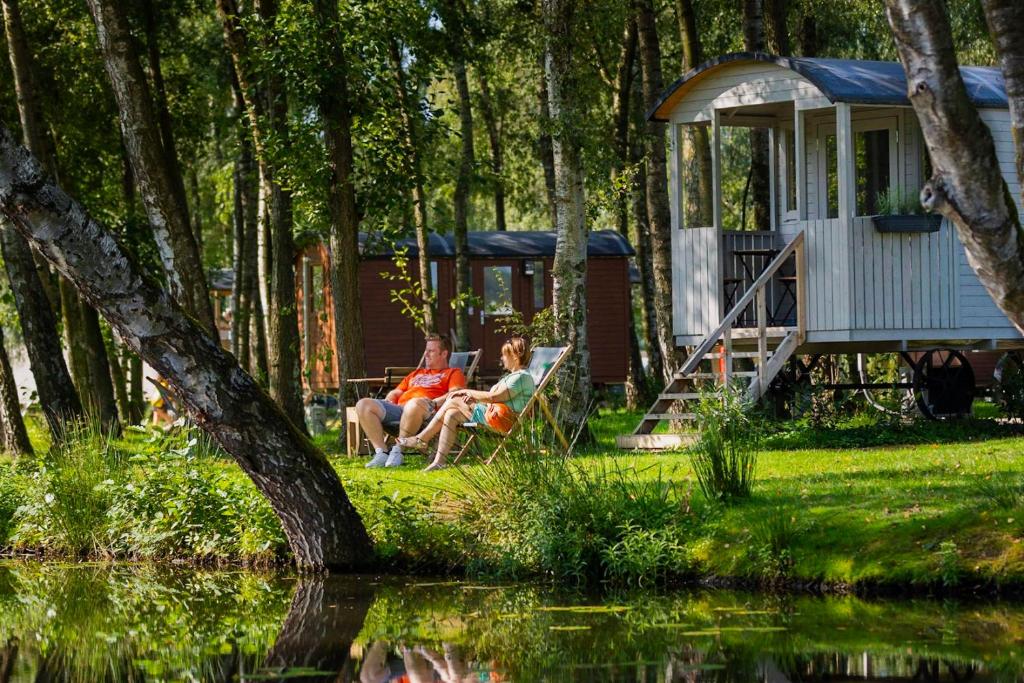 Un jardín fuera de Glamping Limburg - nabij Nationaal Park Hoge Kempen