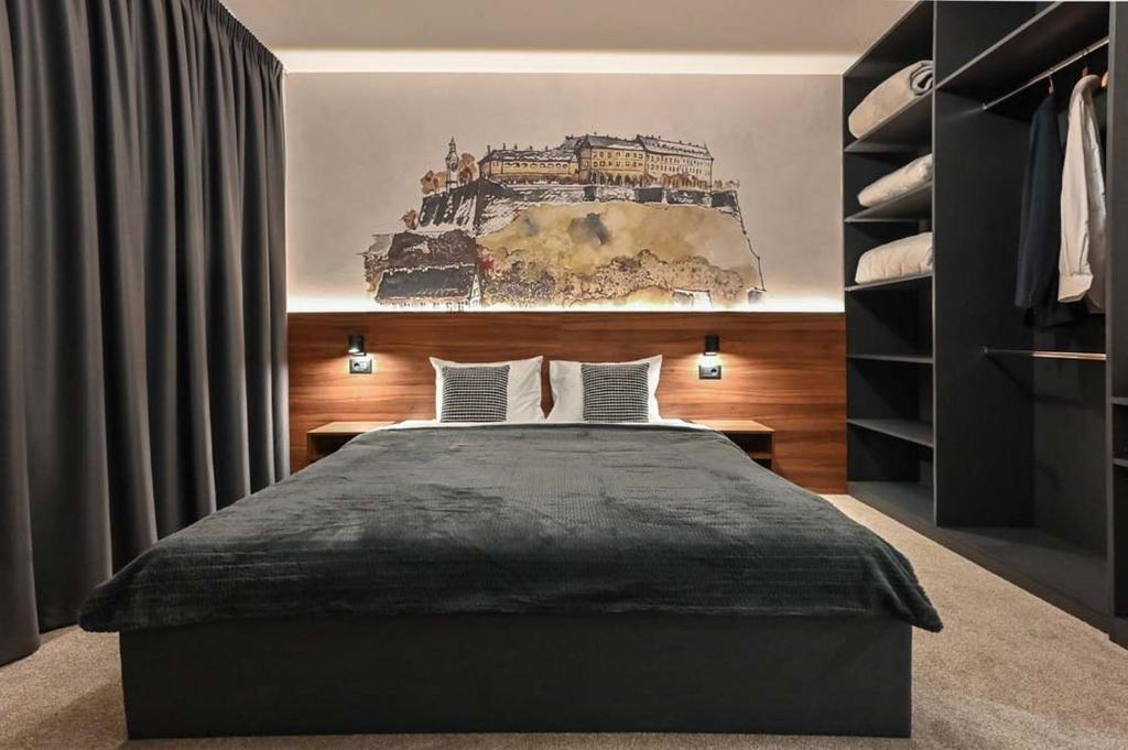 Katil atau katil-katil dalam bilik di Tvrdjava Rooms - Novi Sad