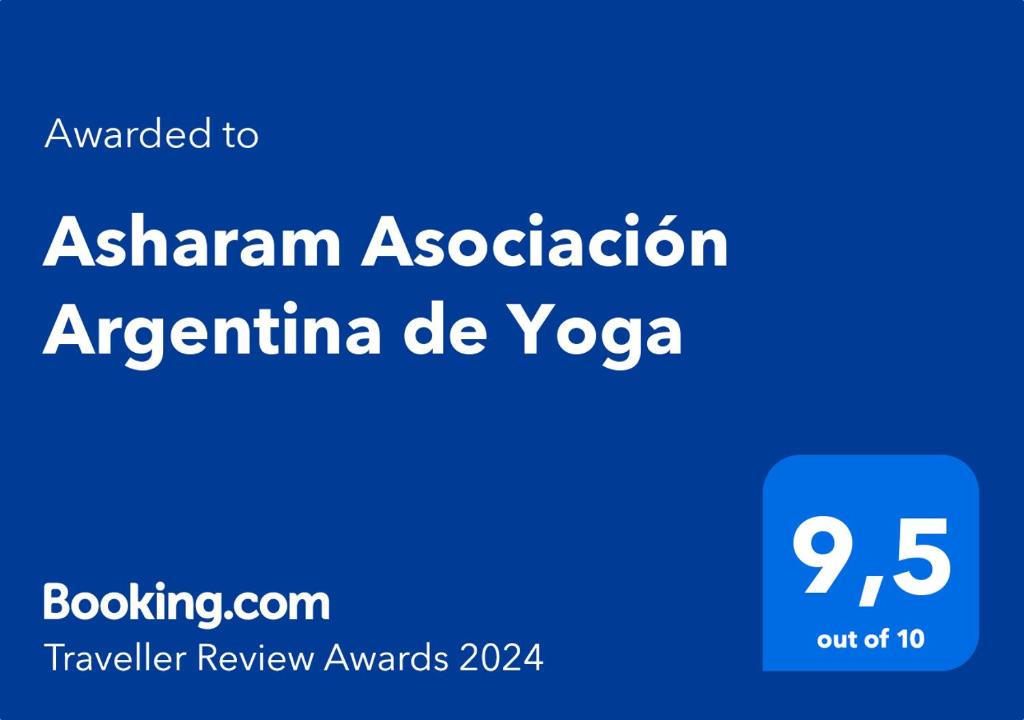 Un certificat, premiu, logo sau alt document afișat la Ashram Asociación Argentina de Yoga