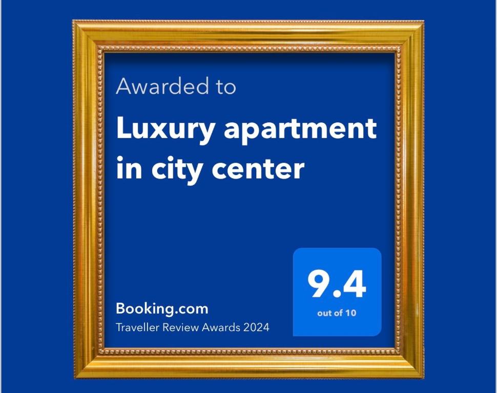 ใบรับรอง รางวัล เครื่องหมาย หรือเอกสารอื่น ๆ ที่จัดแสดงไว้ที่ Luxury apartment in city center