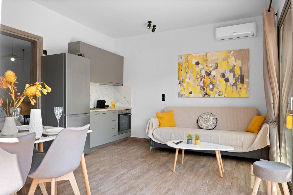 A kitchen or kitchenette at Dimargi Apartments