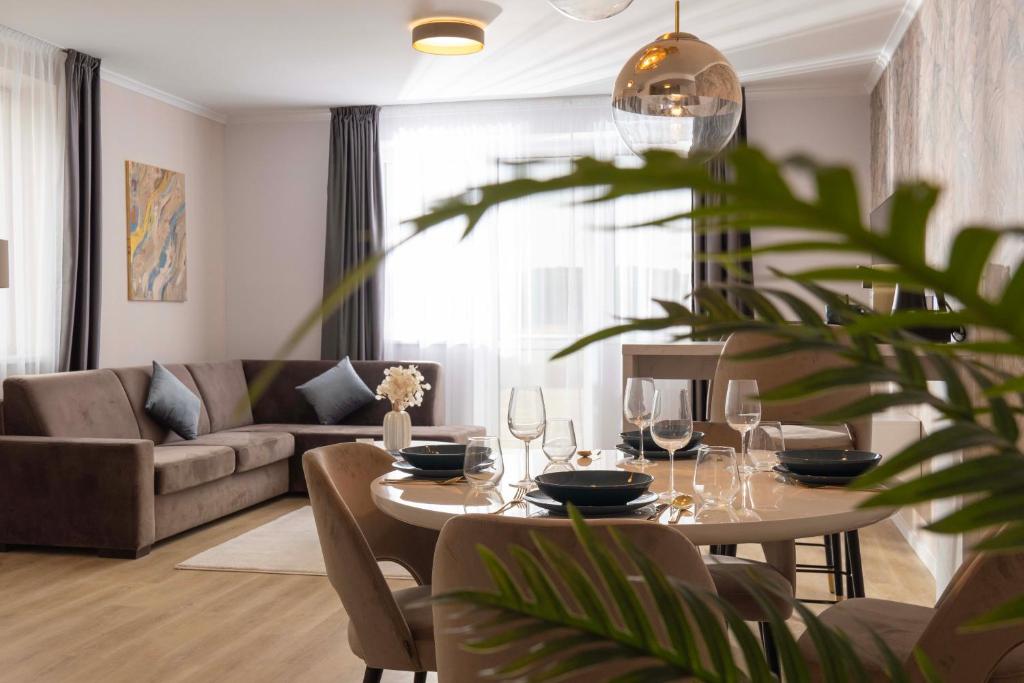 Zona d'estar a Salt Hill Premium Apartments