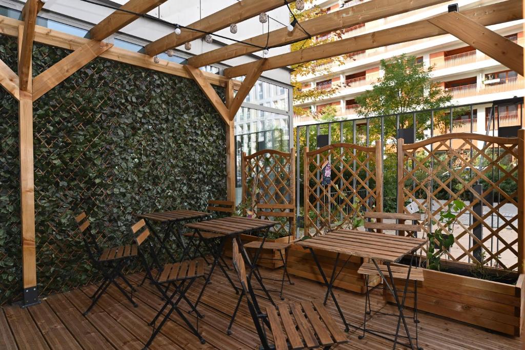 Uma varanda ou terraço em Appart hôtel Q7 Lodge Lyon 7