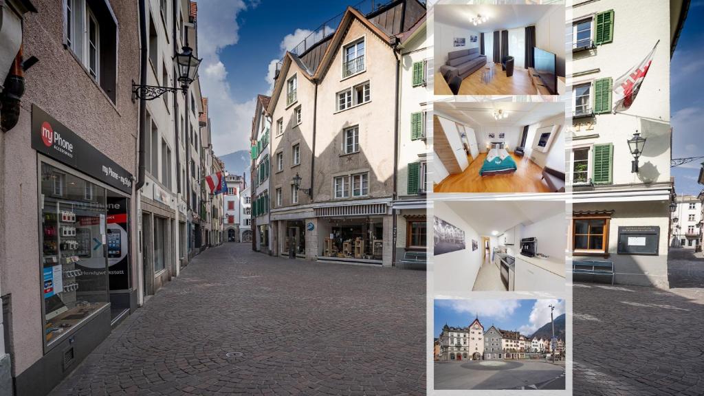 Galeriebild der Unterkunft Zentrale 2,5 Altstadtwohnung - Boxspringbett - Smart TV in Chur