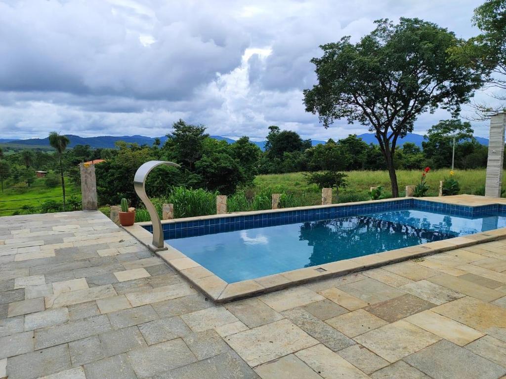 A piscina localizada em Estância Vista dos Pireneus ou nos arredores