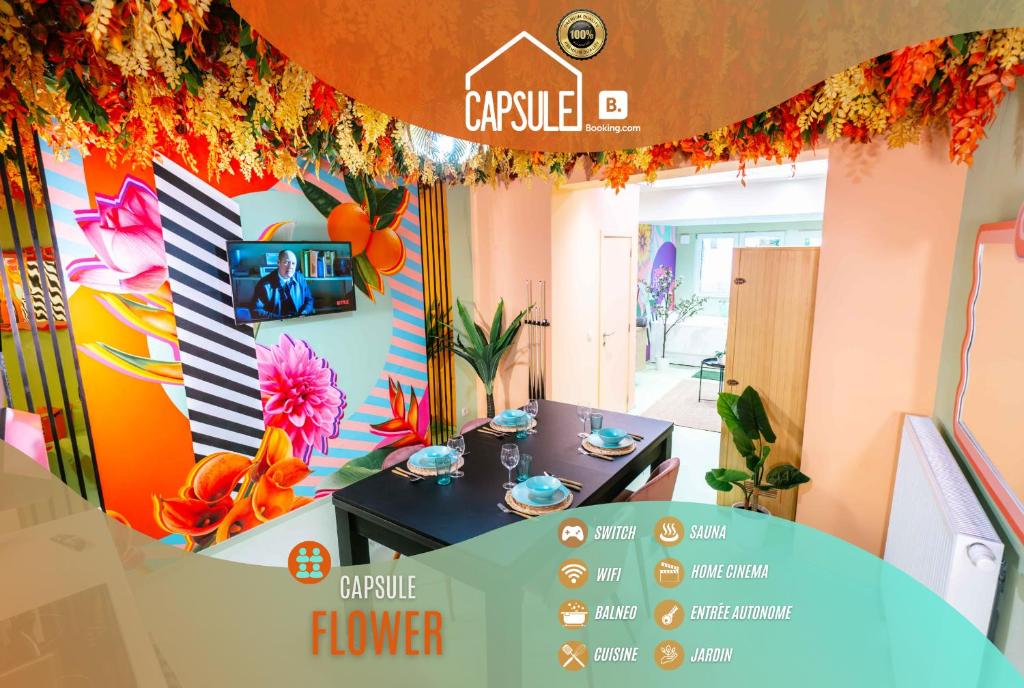 Foto de la galería de Capsule Flower - Balneo - Cinema - Billard - Nintendo Switch - Mons Centre en Mons