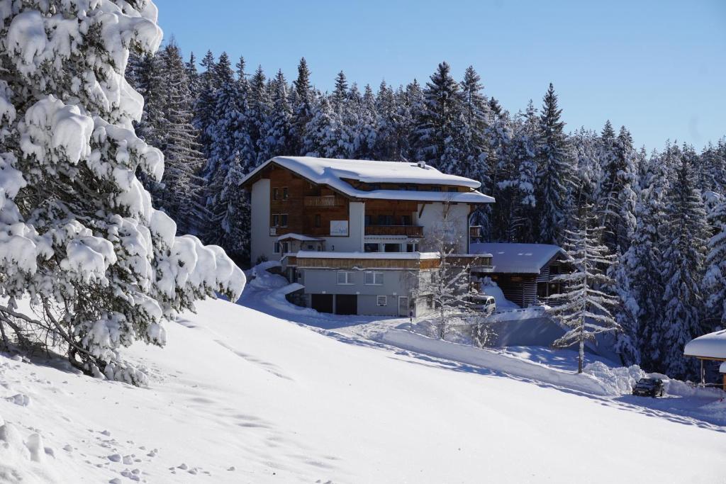 Hotel Pension Tyrol durante el invierno