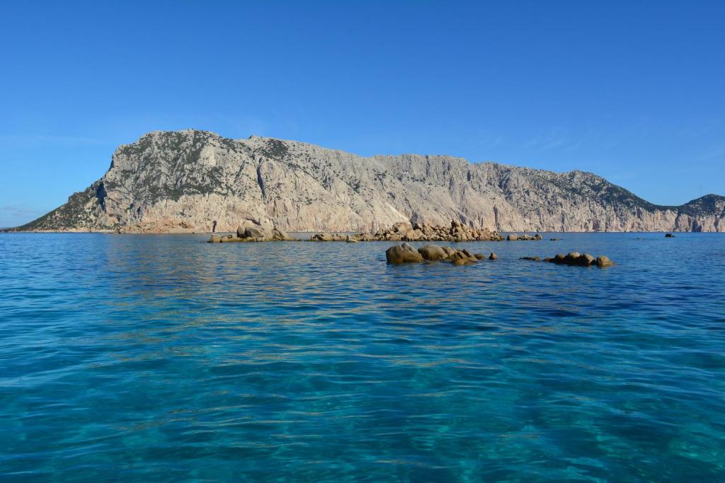 una isla en medio de un cuerpo de agua en Le Isole di San Teo, en San Teodoro