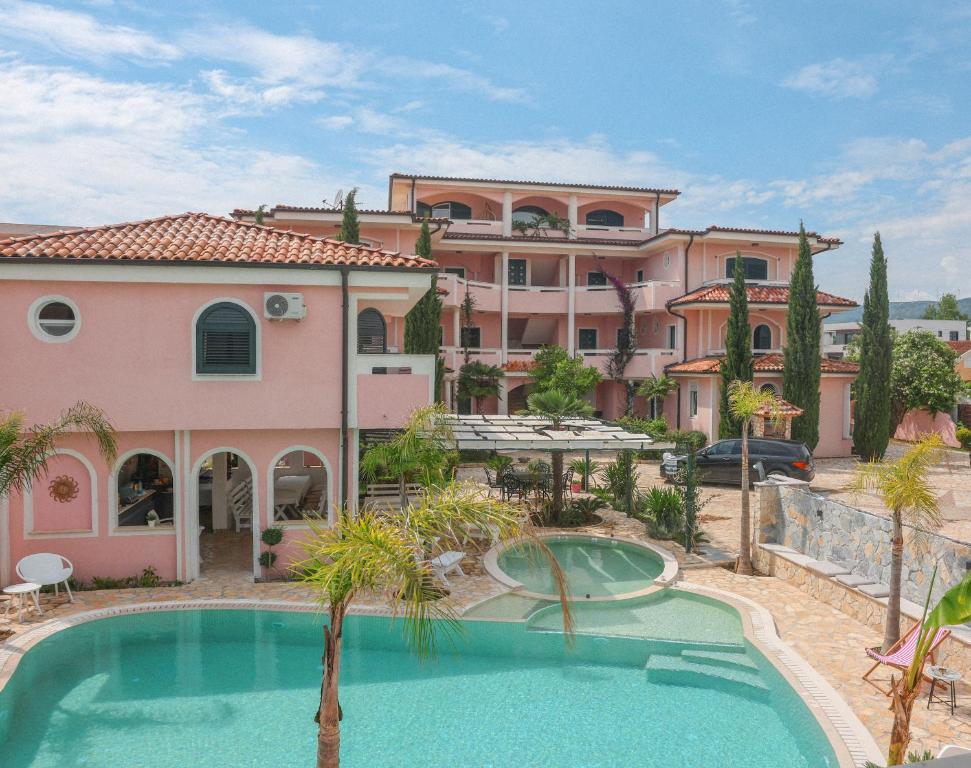 an image of a villa with a swimming pool at Casa Selimi in Ulcinj