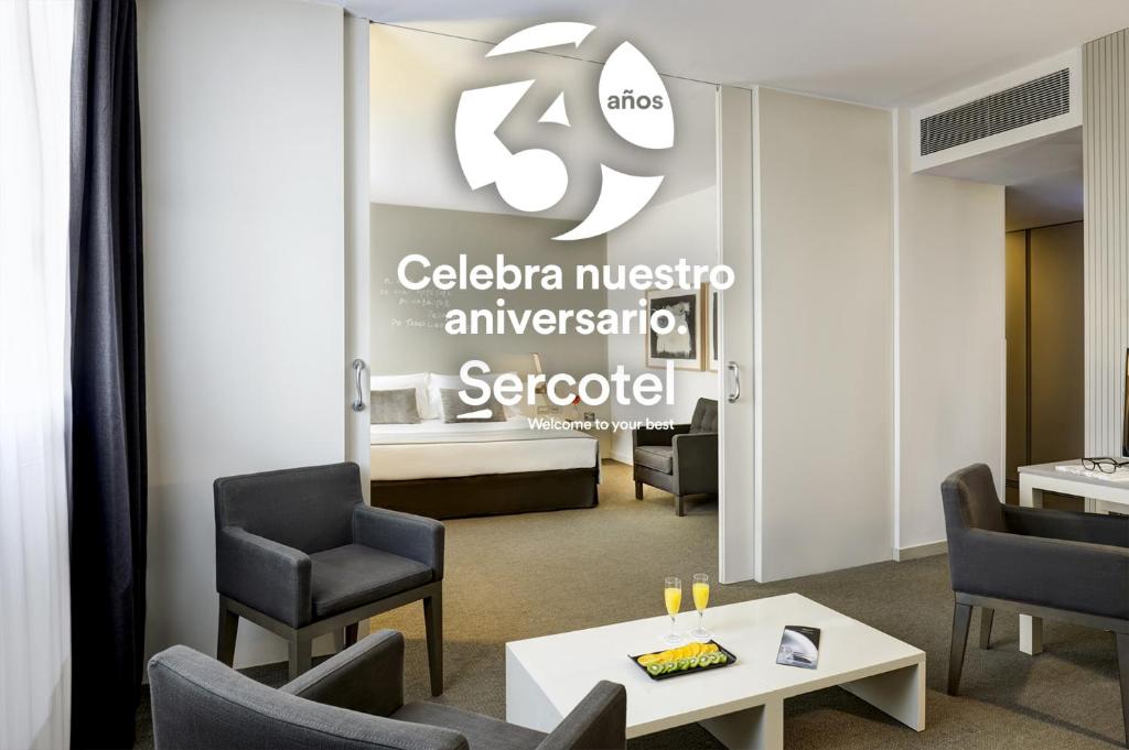 Et sittehjørne på Sercotel Amister Art Hotel Barcelona