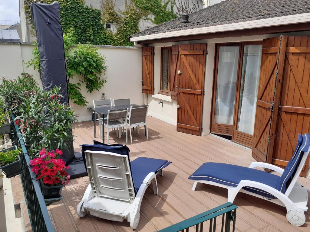 Uma varanda ou terraço em Maison individuelle avec terrasse Nogent sur Marne