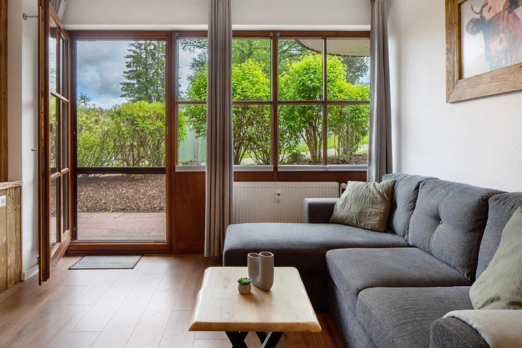 A seating area at Ferienwohnung Am Mehlberg