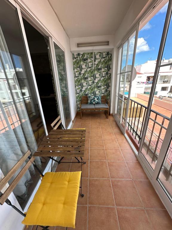 Apartamento Girassol tesisinde bir balkon veya teras