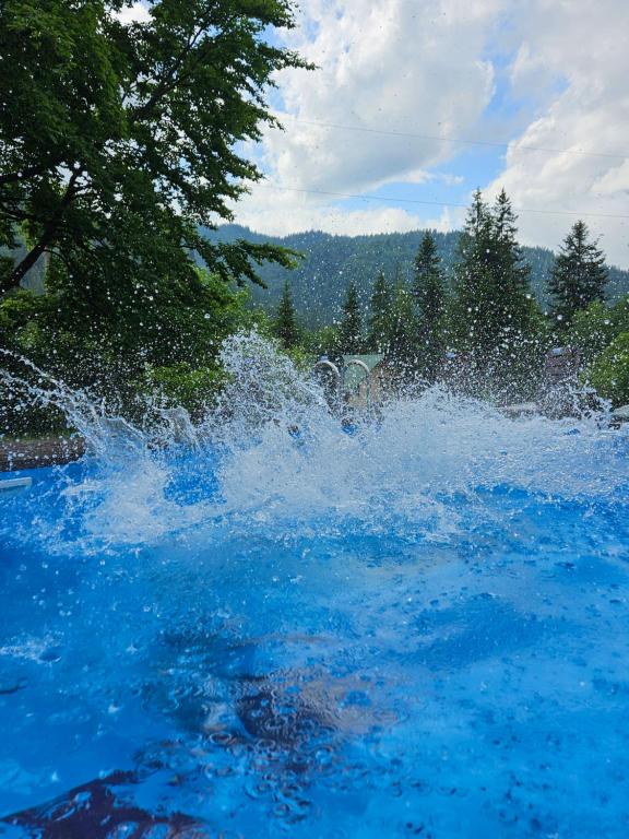 - une pataugeoire d'eau dans la piscine dans l'établissement Pigy, à Tatariv