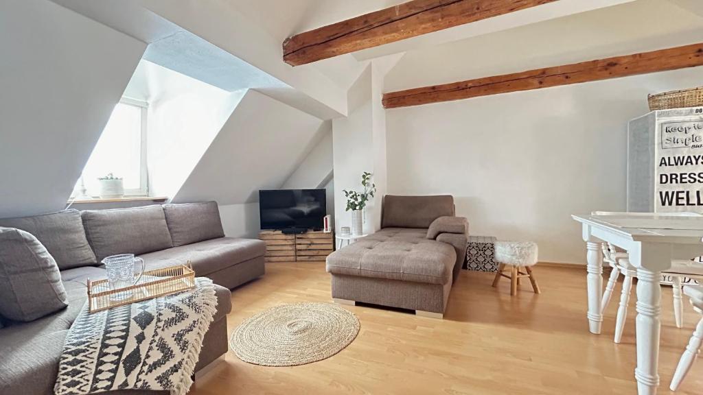 Khu vực ghế ngồi tại Altstadtloft Straubing