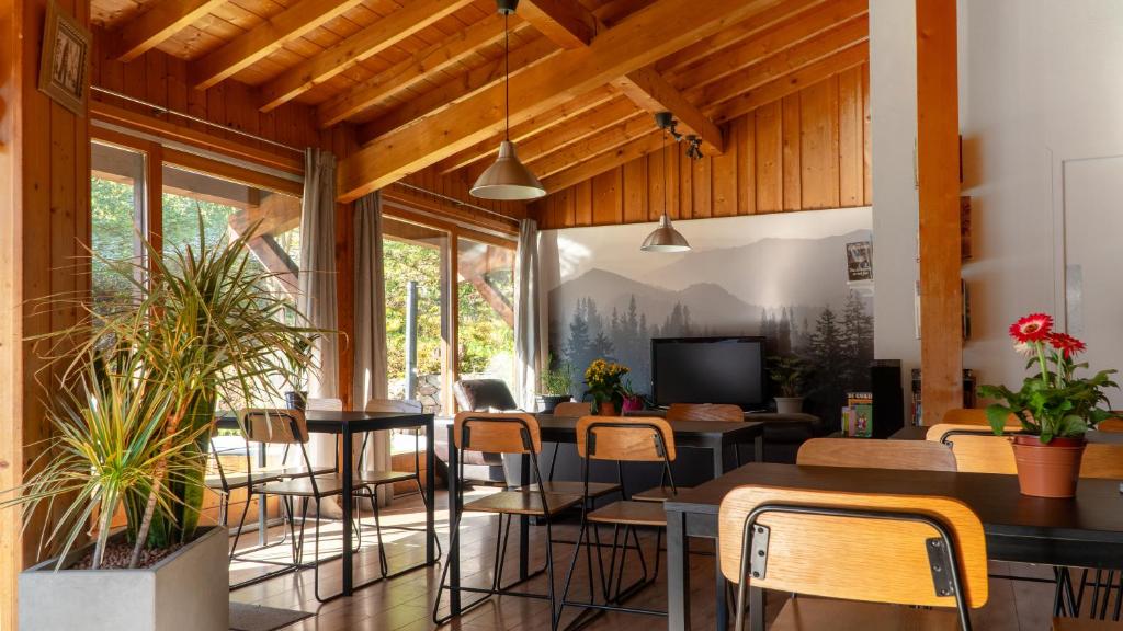 Posezení v ubytování Hotel La Renardière Morzine