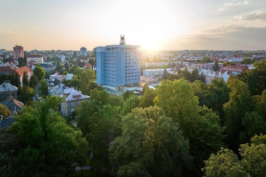 En generell vy över Olomouc eller utsikten över staden från hotellet