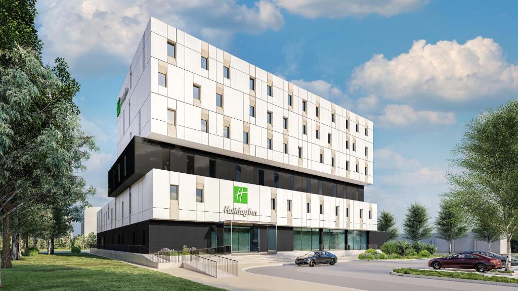 una rappresentazione della parte anteriore di un edificio di Holiday Inn Braga, an IHG Hotel a Braga