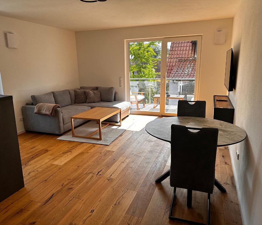 Area tempat duduk di Luxus Apartment zum Wohlfühlen