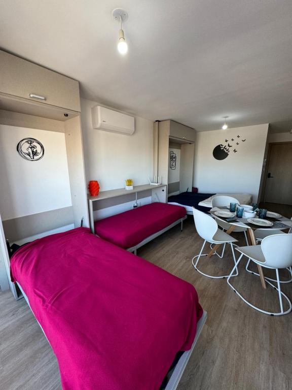 Khu vực ghế ngồi tại Montevideo Cordón Apartamentos-Uruguay