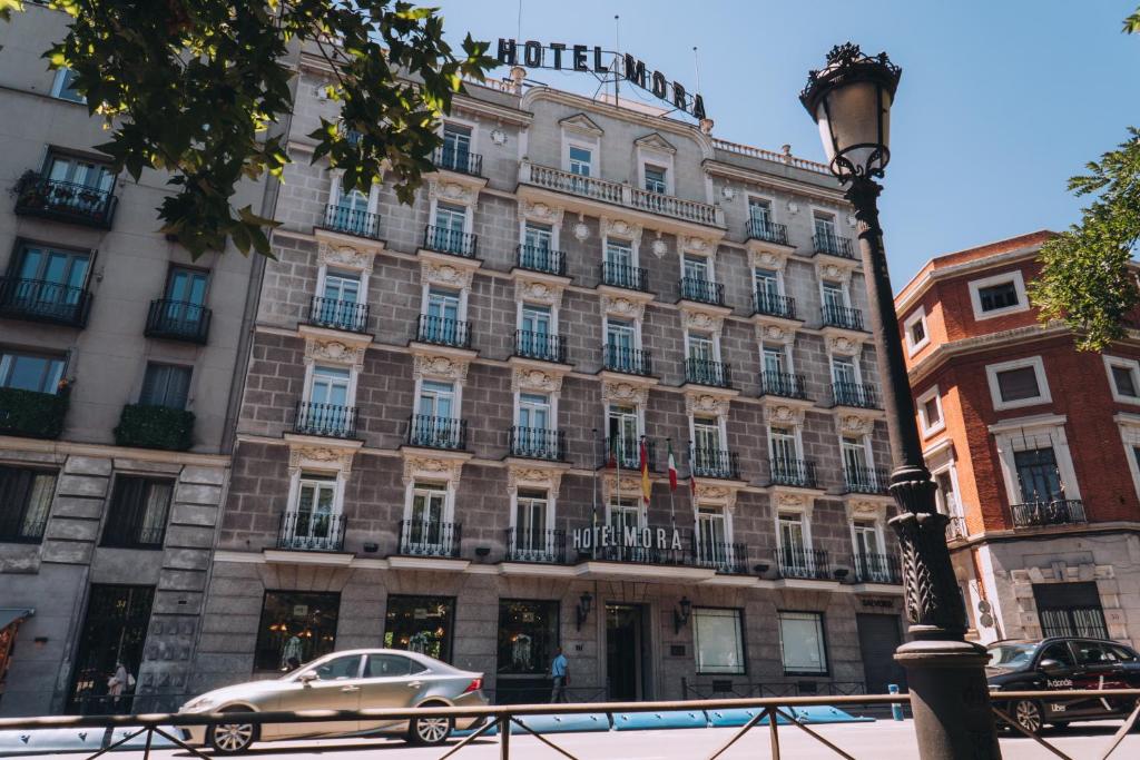 El edificio en el que está el hotel