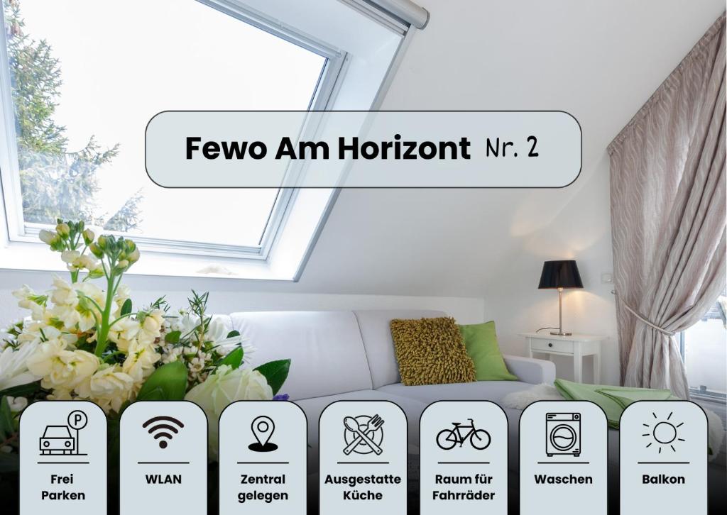 Kép Am Horizont No 2 Fewo für 4 Pers, 2 Schlafzimmer, Südbalkon, W-LAN, Homeoffice geeignet, Parkplatz szállásáról Zingstben a galériában