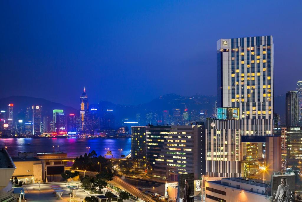 Utsikt over Hongkong, enten fra hotellet eller fra et annet sted