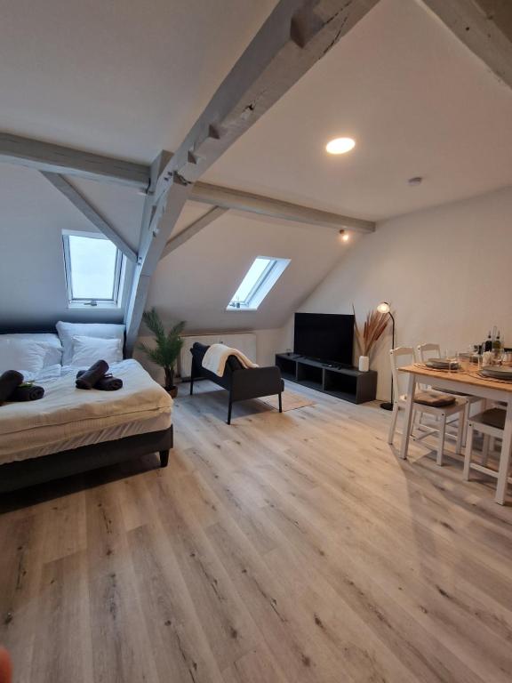 Prostor za sedenje u objektu zum Grundbach App8 Bleser Appartements