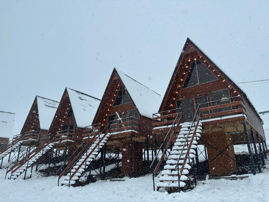 Tuyo cottages Gudauri under vintern