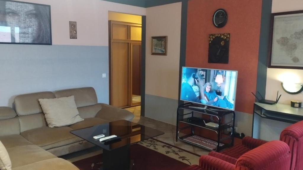 TV i/ili multimedijalni sistem u objektu Tommy Apartman