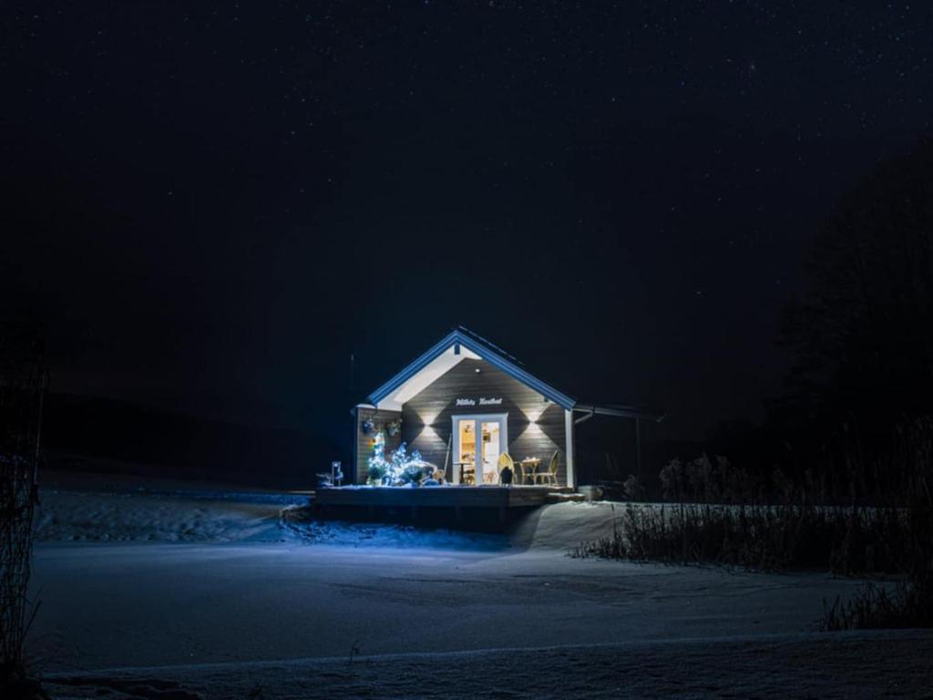 Milkės Karibai - poilsio namelis su sauna ir kubilu v zime