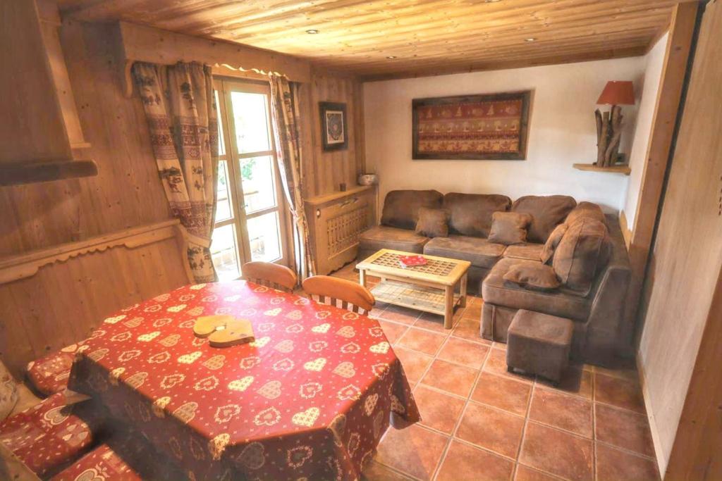 Un lugar para sentarse en Appartement confortable a Megeve | 46m² | Vue sur montagne