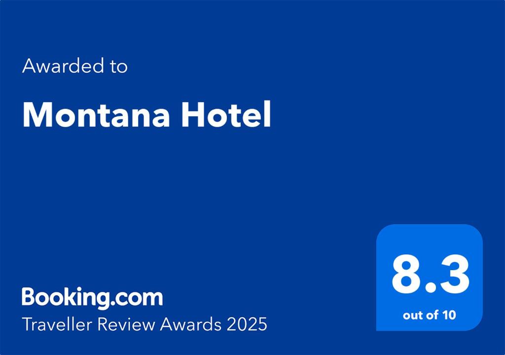 Montana Hotel的證明、獎勵、獎狀或其他證書