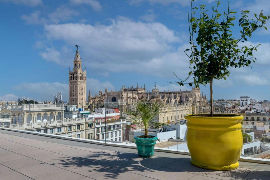 A general view of Sevilla or a view of the city taken from a szállodákat