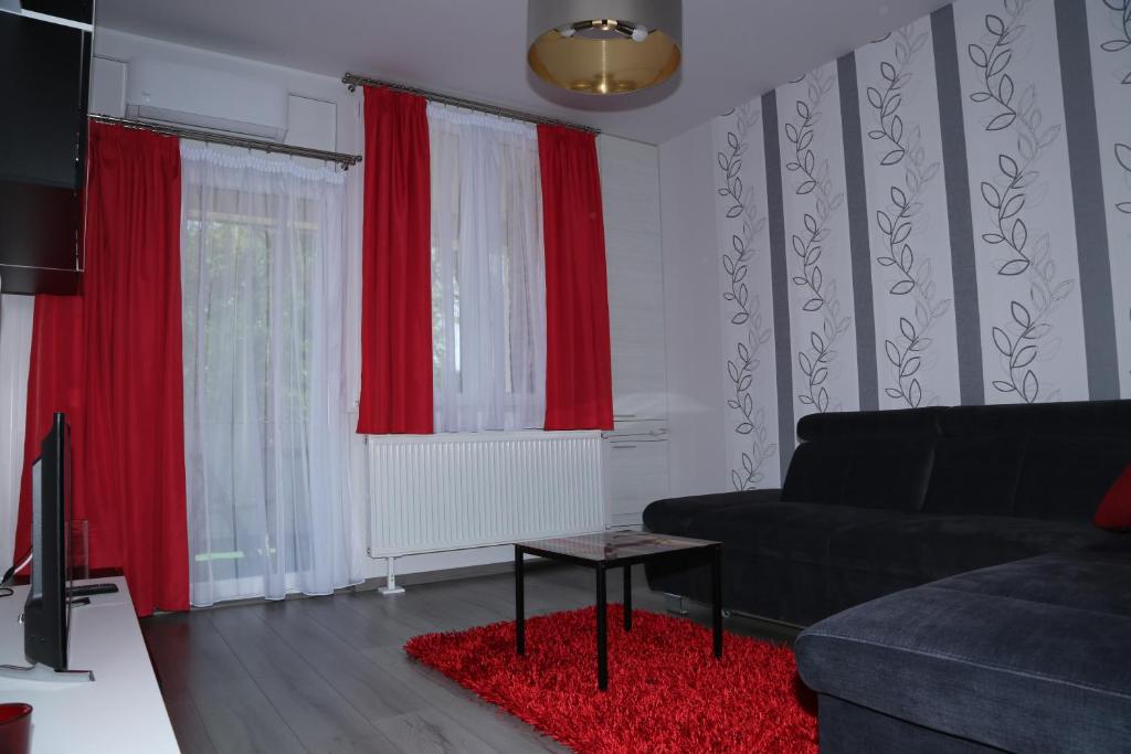 Prostor za sedenje u objektu Szofi Apartman