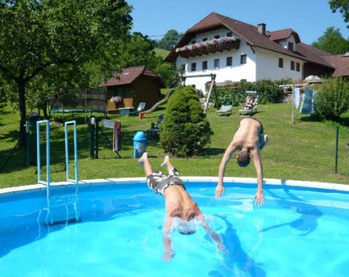 Swimmingpoolen hos eller tæt på Ferienhof Pfaffenlehen