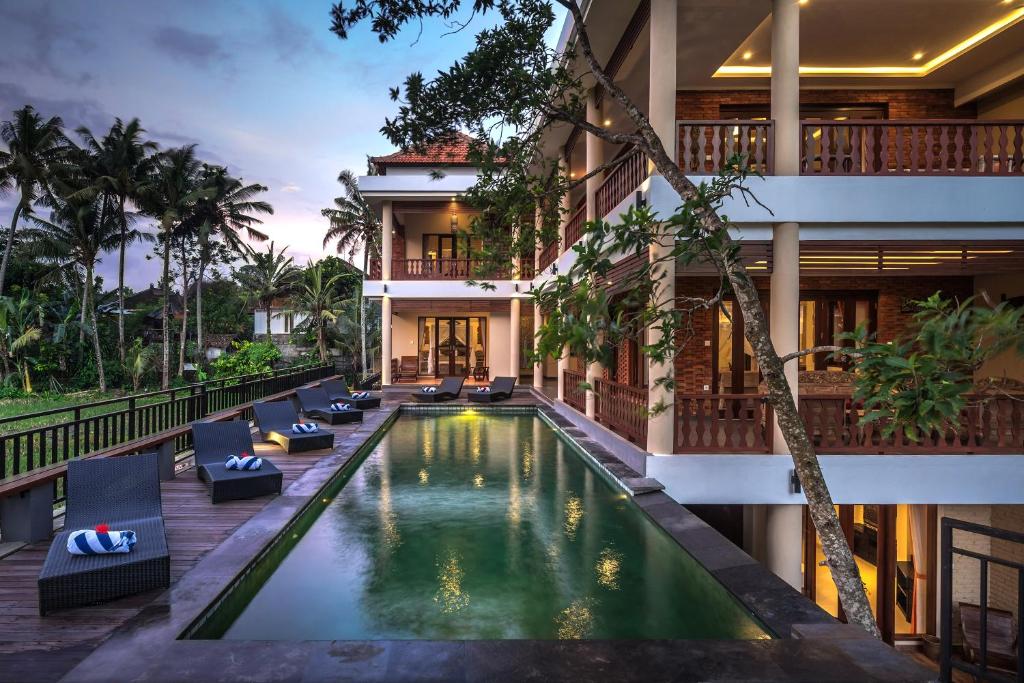 Бассейн в Gefecon Villa Ubud или поблизости