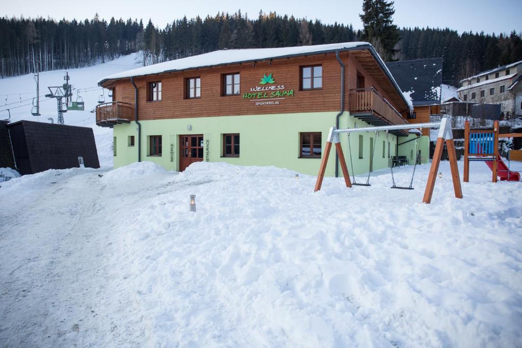 L'établissement Wellness hotel Sauna en hiver