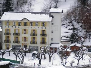 Hotel des Alpes om vinteren